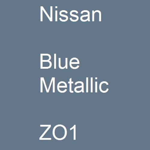 Nissan, Blue Metallic, ZO1.